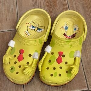 CROCS Yellow Cartoon Character Slippers